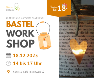 Bild Bastelzeit am Tanner Klasmarkt! – Donnerstag, 18.12.2025 in unserer Begegnungsstätte „Kunst & Café“