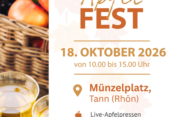 Bild Ein herbstlicher Tag für Groß und Klein: Apfelfest am 18. Oktober 2026 in Tann