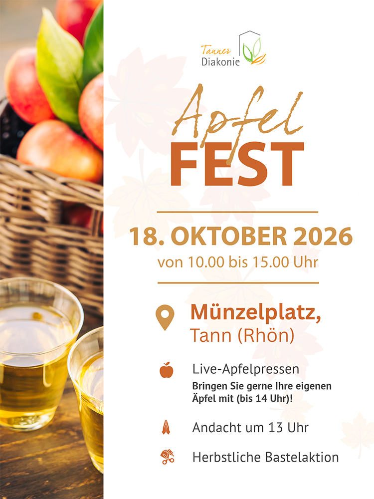 Ein herbstlicher Tag für Groß und Klein: Apfelfest am 18. Oktober 2026 in Tann